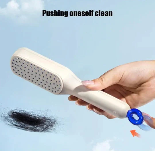 Smooth Styling Self Cleaning Anti Static Hair Brush